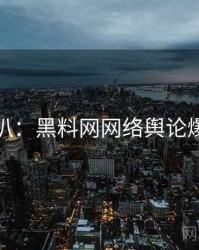 独家深扒：黑料网网络舆论爆火秘诀