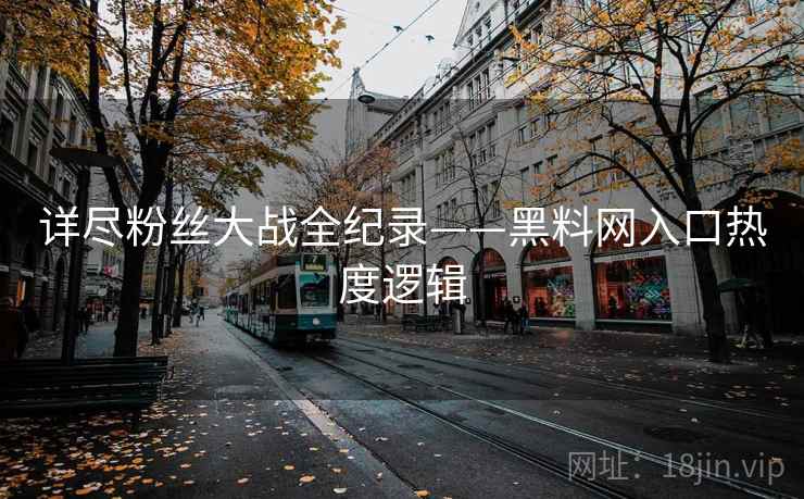 详尽粉丝大战全纪录——黑料网入口热度逻辑