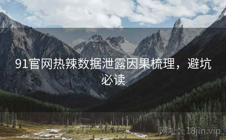 91官网热辣数据泄露因果梳理，避坑必读