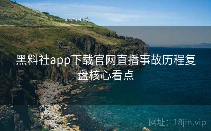 黑料社app下载官网直播事故历程复盘核心看点
